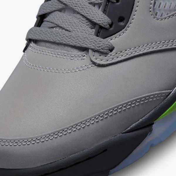 Nike Air Jordan 5 Retro “green Bean” Sko Herre Sølv Grå Grønn