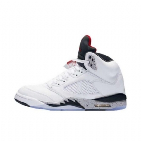 Nike Air Jordan 5 Sko Herre Hvite