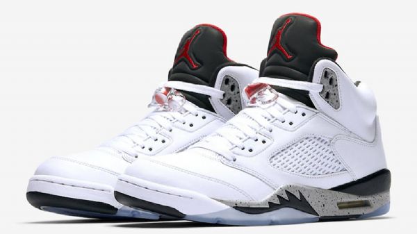 Nike Air Jordan 5 Sko Herre Hvite