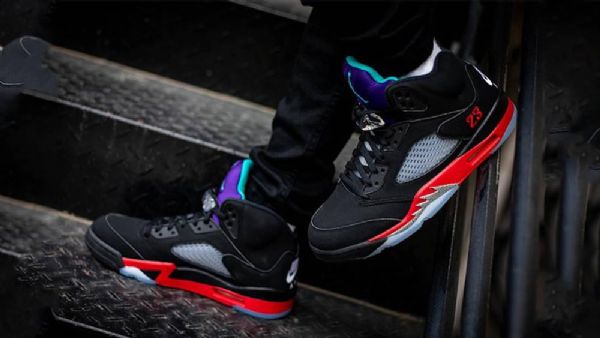 Nike Air Jordan 5 Top 3 Sko Herre Svarte