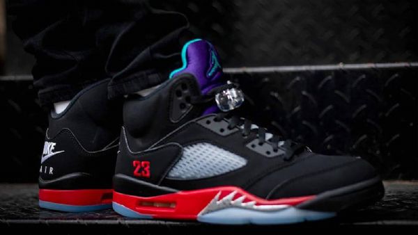 Nike Air Jordan 5 Top 3 Sko Herre Svarte