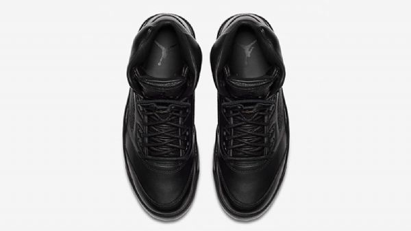 Nike Air Jordan 5 Triple Sko Herre Svarte