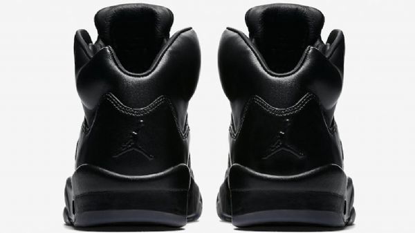 Nike Air Jordan 5 Triple Sko Herre Svarte