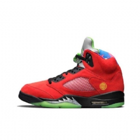 Nike Air Jordan 5 What The Sko Herre Rød Gul