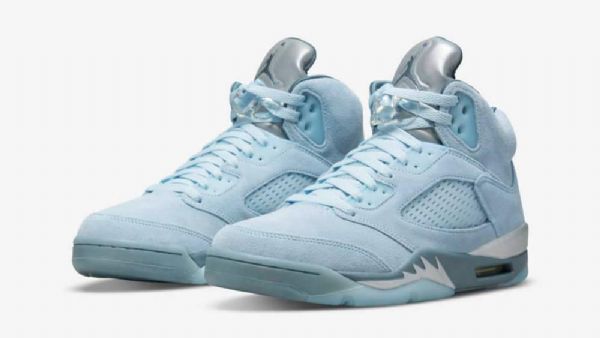 Nike Air Jordan 5bird Sko Herre Blå