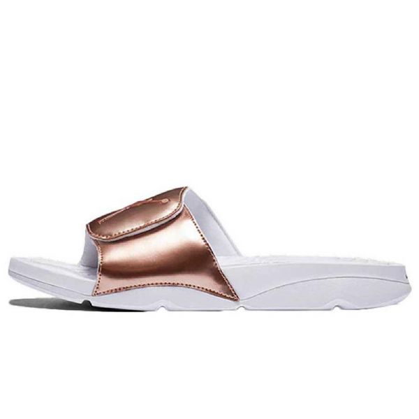 Nike Air Jordan Hydro 5 Pinnacle Bronze Slides Sko Herre Sølv