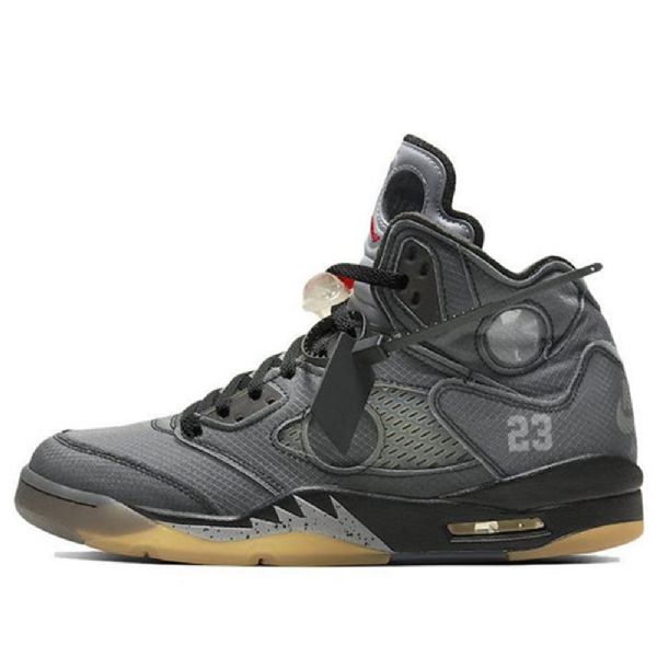 Nike Off-white X Air Jordan 5 Retro Sp Basketball Shoes Herre Grå