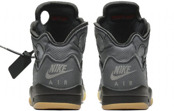 Nike Off-white X Air Jordan 5 Retro Sp Basketball Shoes Herre Grå