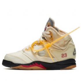 Nike Off-white X Air Jordan 5 Retro Sp Ps Basketball Shoes Herre Khaki
