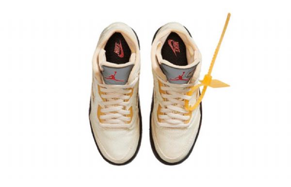 Nike Off-white X Air Jordan 5 Retro Sp Ps Basketball Shoes Herre Khaki