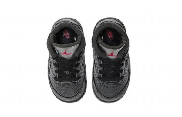 Nike Off-white X Air Jordan 5 Retro Sp Td Sko Barn Grå