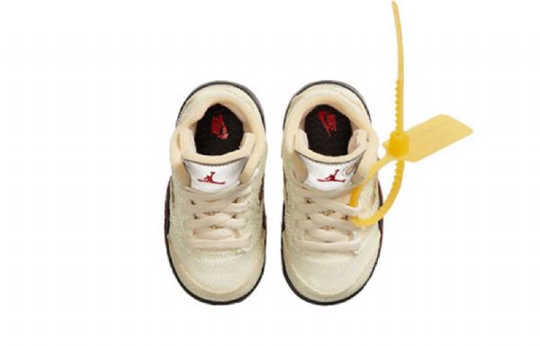 Nike Off-white X Air Jordan 5 Retro Sp Td Sko Barn Khaki