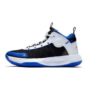 Nike Air Jordan Jumpman 2020 Racer Sko Herre Blå Svarte Hvite