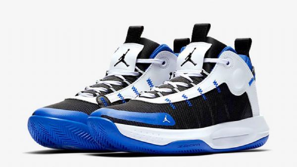 Nike Air Jordan Jumpman 2020 Racer Sko Herre Blå Svarte Hvite