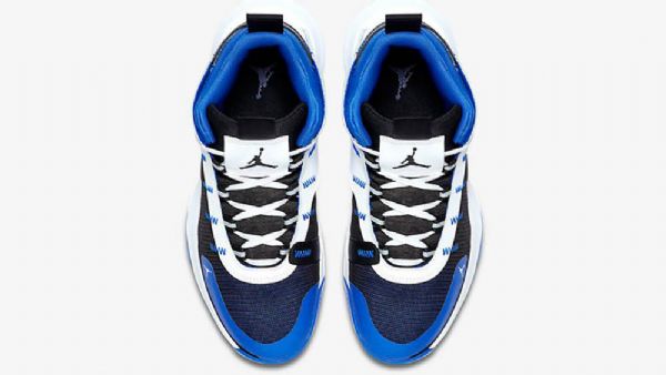 Nike Air Jordan Jumpman 2020 Racer Sko Herre Blå Svarte Hvite