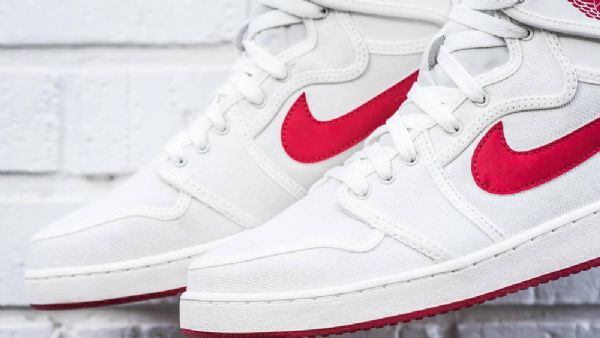 Nike Air Jordan 1 Ko Og Sko Herre Grå Rød