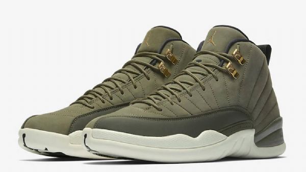 Nike Air Jordan 12 Chris Paul Class Of 2003 Sko Herre Olivengrønne