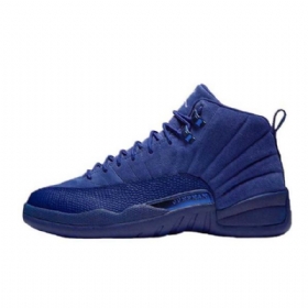 Nike Air Jordan 12 Deep Premium Sko Herre Blå