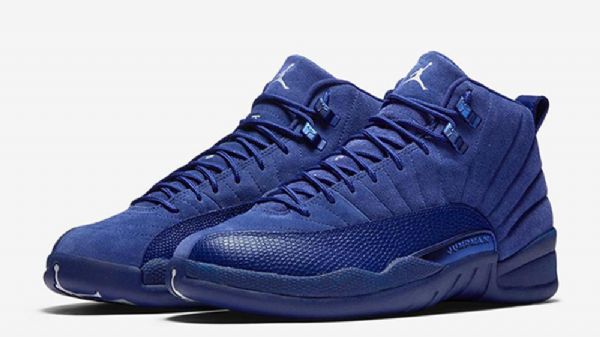 Nike Air Jordan 12 Deep Premium Sko Herre Blå
