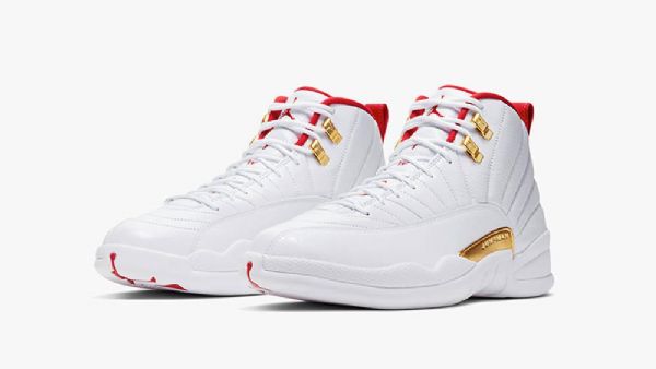 Nike Air Jordan 12 Fiba Sko Herre Hvite