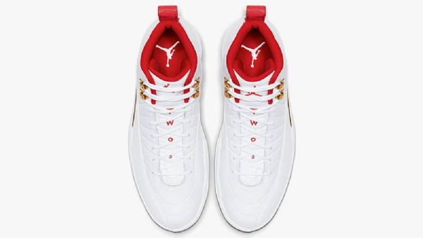 Nike Air Jordan 12 Fiba Sko Herre Hvite