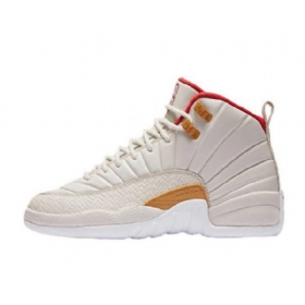 Nike Air Jordan 12 Gg Chinese New Year Sko Herre Hvite