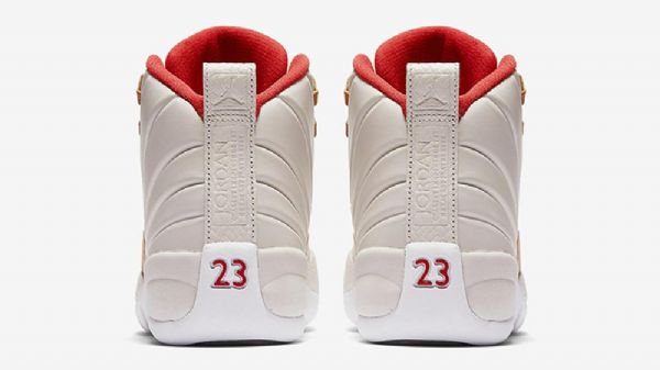 Nike Air Jordan 12 Gg Chinese New Year Sko Herre Hvite