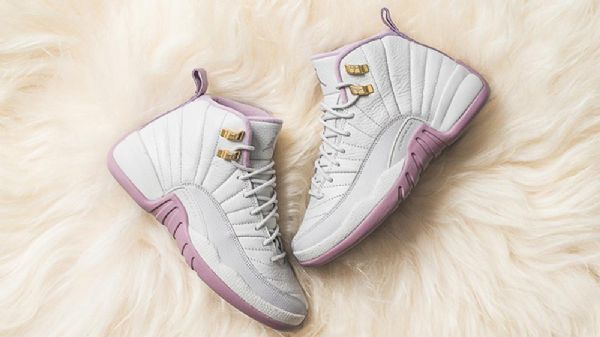 Nike Air Jordan 12 Gg Plum Fog Heiress Sko Herre Khaki