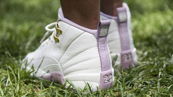 Nike Air Jordan 12 Gg Plum Fog Heiress Sko Herre Khaki