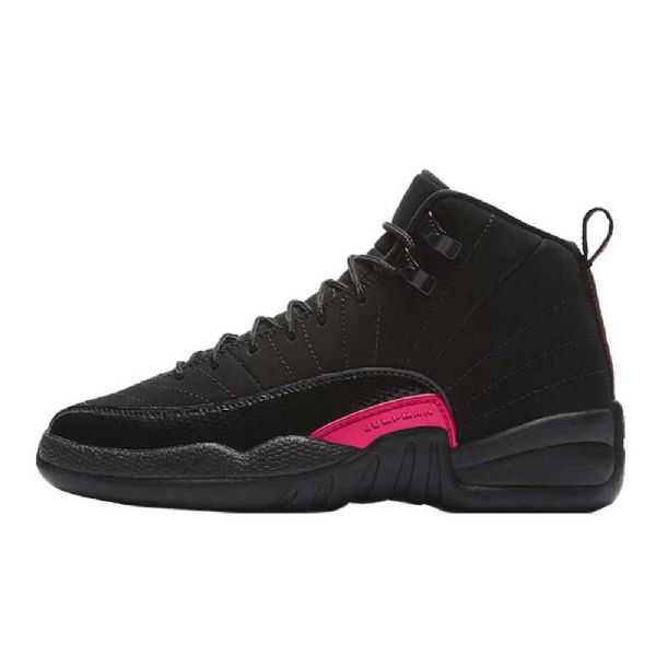 Nike Air Jordan 12 Gs Rush Sko Herre Svarte Rosa