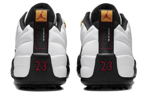 Nike Air Jordan 12 Low Tops Golf Retro Basketball Shoes Herre Hvite Svarte