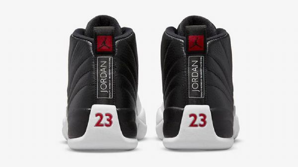 Nike Air Jordan 12 Low Tops Playoffs 2022 Sko Herre Hvite Svarte
