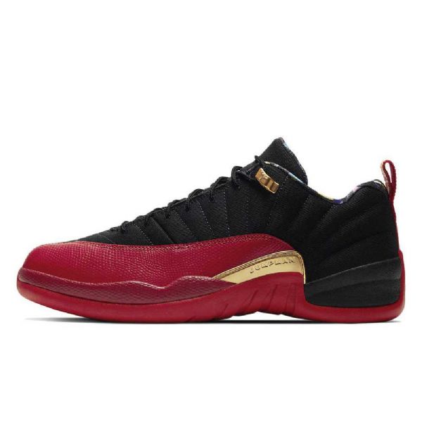 Nike Air Jordan 12 Low Tops Se Super Bowl Sko Herre Svarte Rød