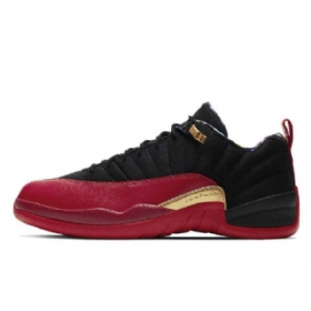 Nike Air Jordan 12 Low Tops Se Super Bowl Sko Herre Svarte Rød