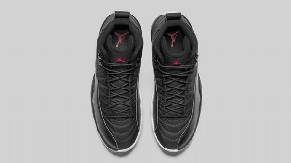 Nike Air Jordan 12 Nylon Sko Herre Svarte
