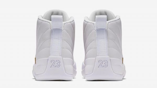 Nike Air Jordan 12 Ovo Sko Herre Hvite Gull