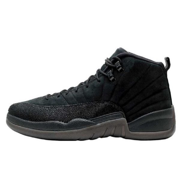 Nike Air Jordan 12 Ovo Sko Herre Svarte