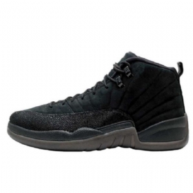 Nike Air Jordan 12 Ovo Sko Herre Svarte