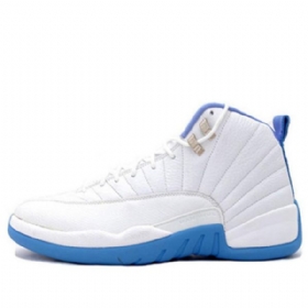 Nike Air Jordan 12 Retro Basketball Shoes Dame Blå Hvite