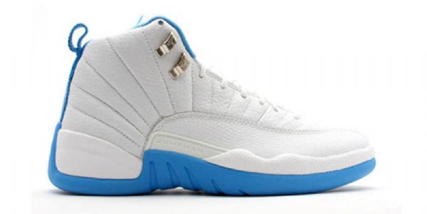 Nike Air Jordan 12 Retro Basketball Shoes Dame Blå Hvite