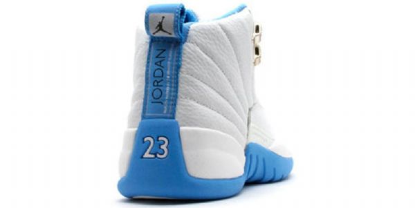 Nike Air Jordan 12 Retro Basketball Shoes Dame Blå Hvite
