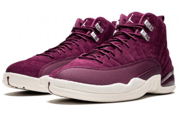 Nike Air Jordan 12 Retro Basketball Shoes Herre Burgunder