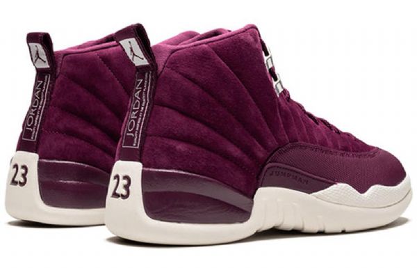Nike Air Jordan 12 Retro Basketball Shoes Herre Burgunder