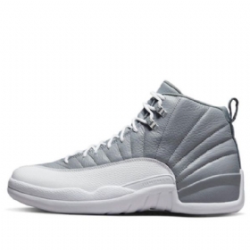 Nike Air Jordan 12 Retro Basketball Shoes Herre Grå Hvite