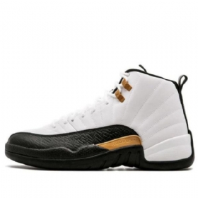 Nike Air Jordan 12 Retro Basketball Shoes Herre Hvite Svarte