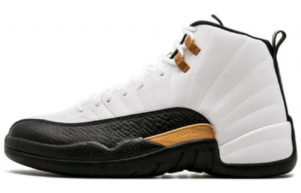 Nike Air Jordan 12 Retro Basketball Shoes Herre Hvite Svarte