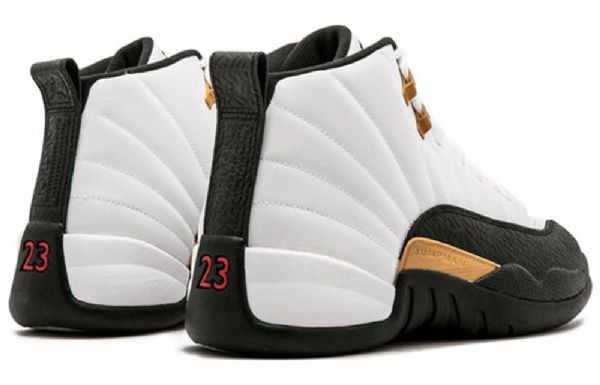 Nike Air Jordan 12 Retro Basketball Shoes Herre Hvite Svarte