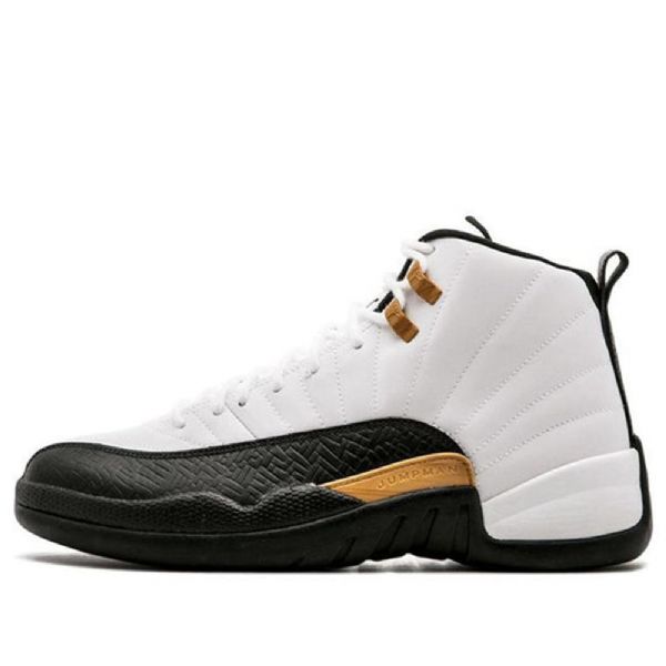 Nike Air Jordan 12 Retro Basketball Shoes Herre Hvite Svarte