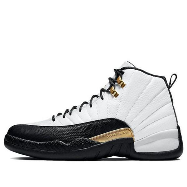 Nike Air Jordan 12 Retro Basketball Shoes Herre Hvite Svarte