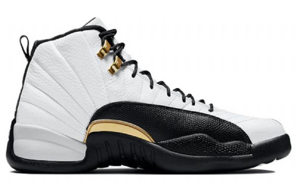 Nike Air Jordan 12 Retro Basketball Shoes Herre Hvite Svarte